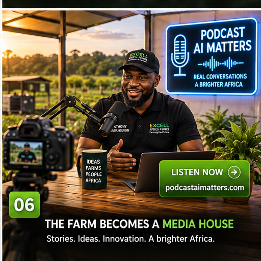 Farm media studio connecting African agriculture with Podcast AI Matters