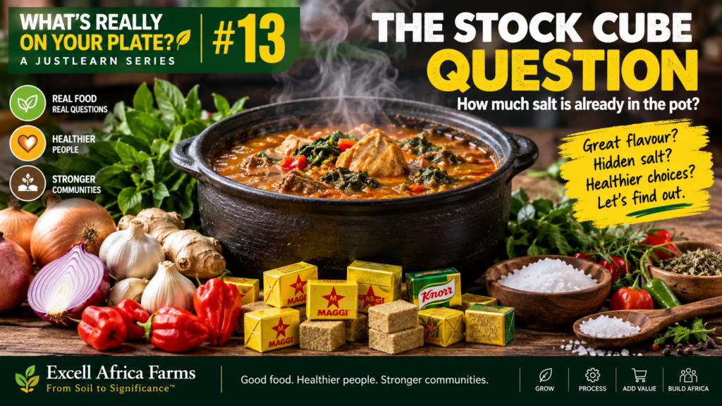 What's Really On Your Plate #13 – The Stock Cube Question: how much salt is already in the pot?
